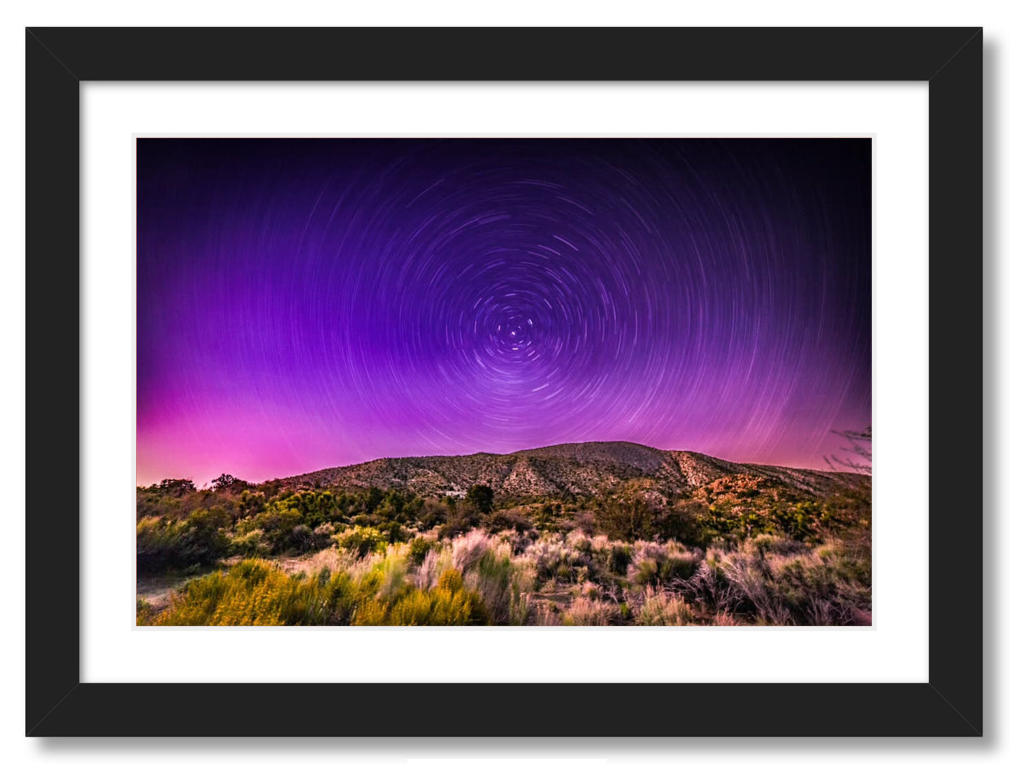 "Northern Lights Star Trails"