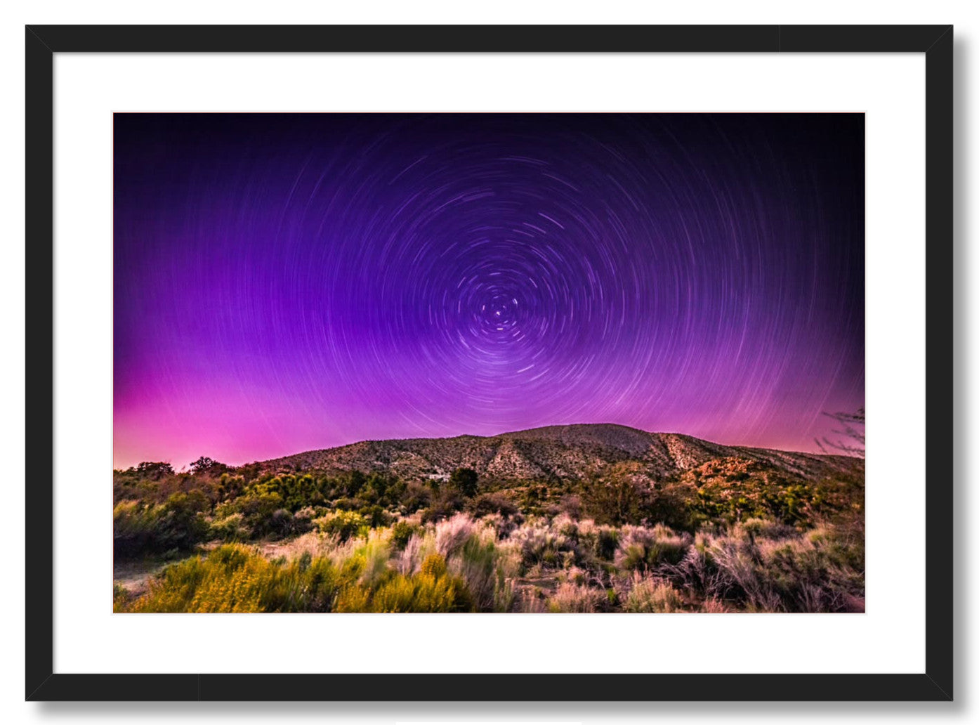 "Northern Lights Star Trails"