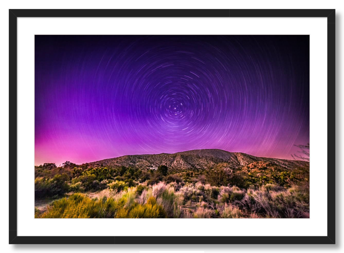 "Northern Lights Star Trails"