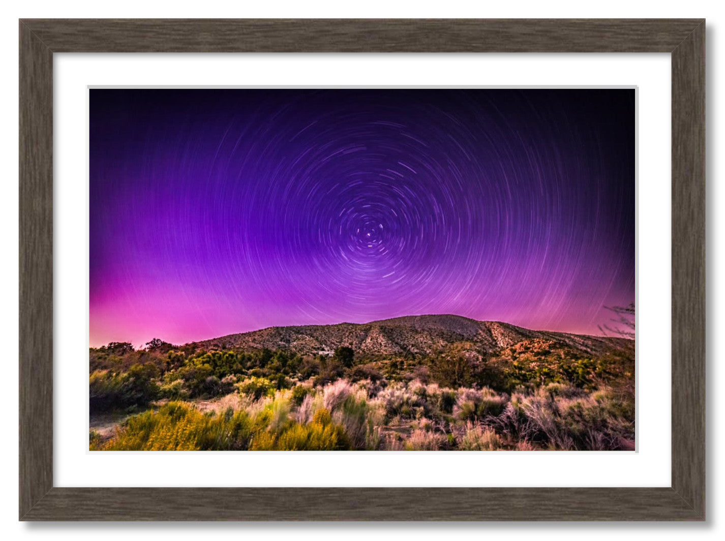 "Northern Lights Star Trails"