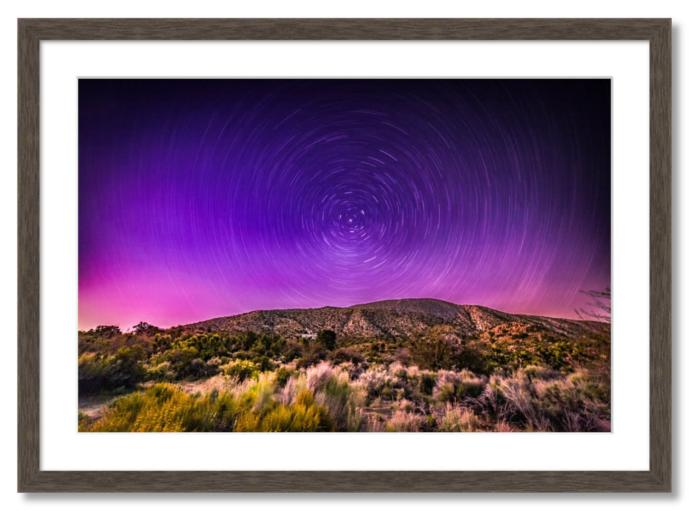 "Northern Lights Star Trails"
