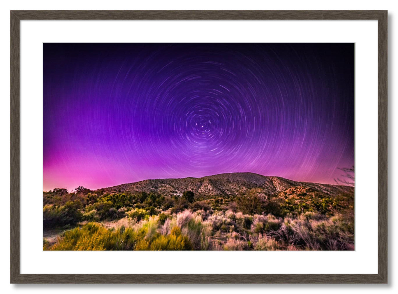 "Northern Lights Star Trails"