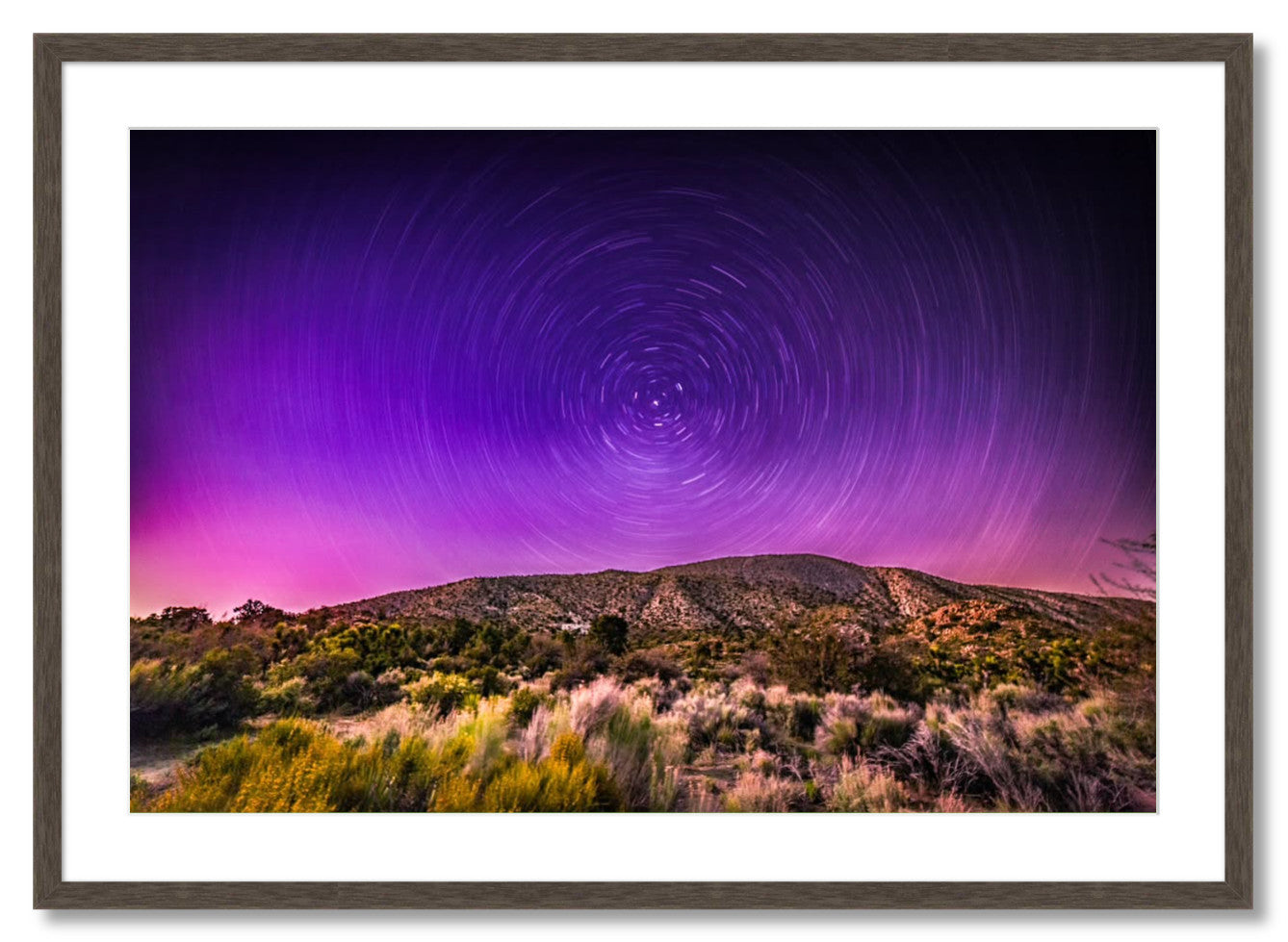 "Northern Lights Star Trails"
