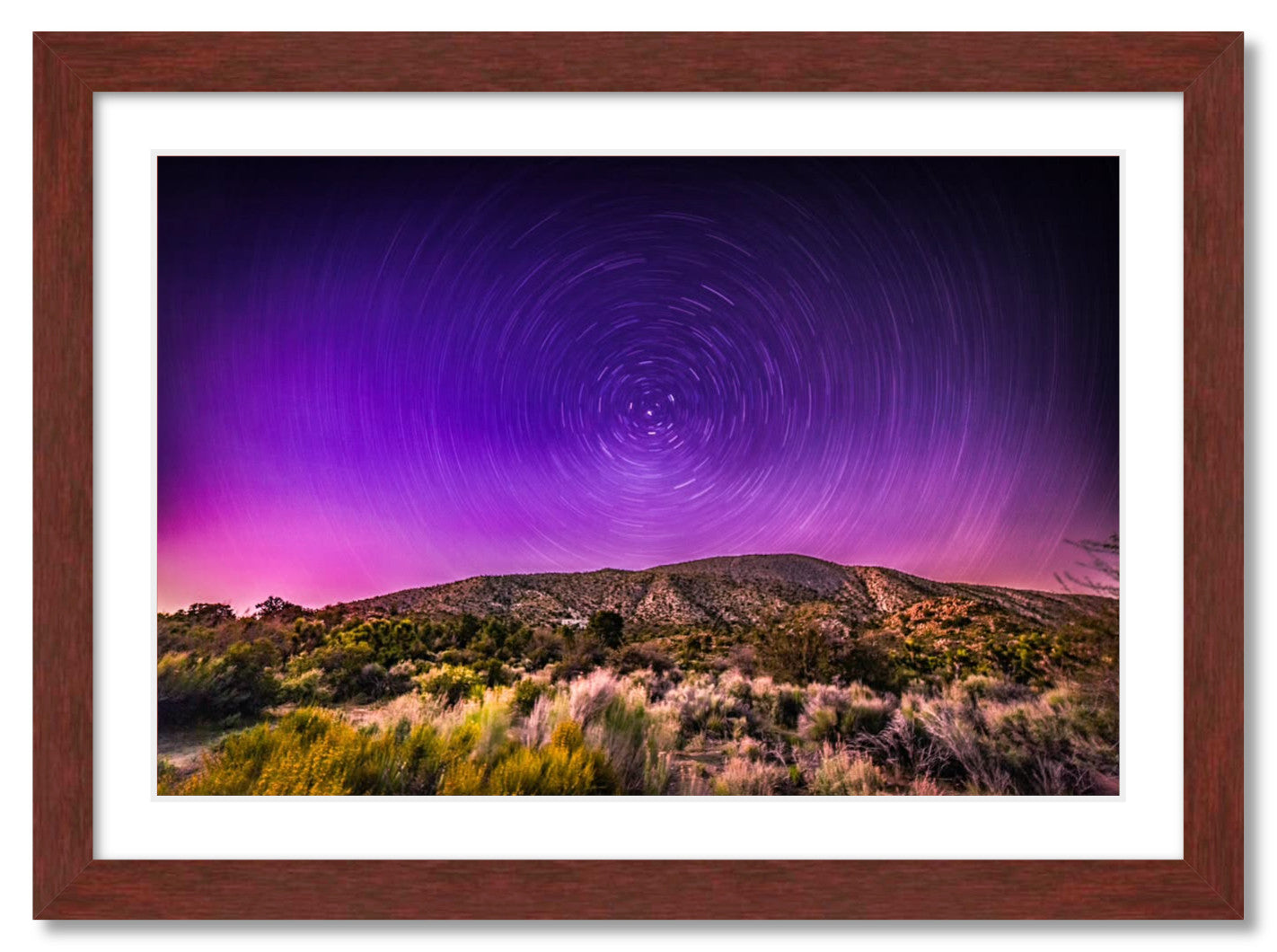 "Northern Lights Star Trails"