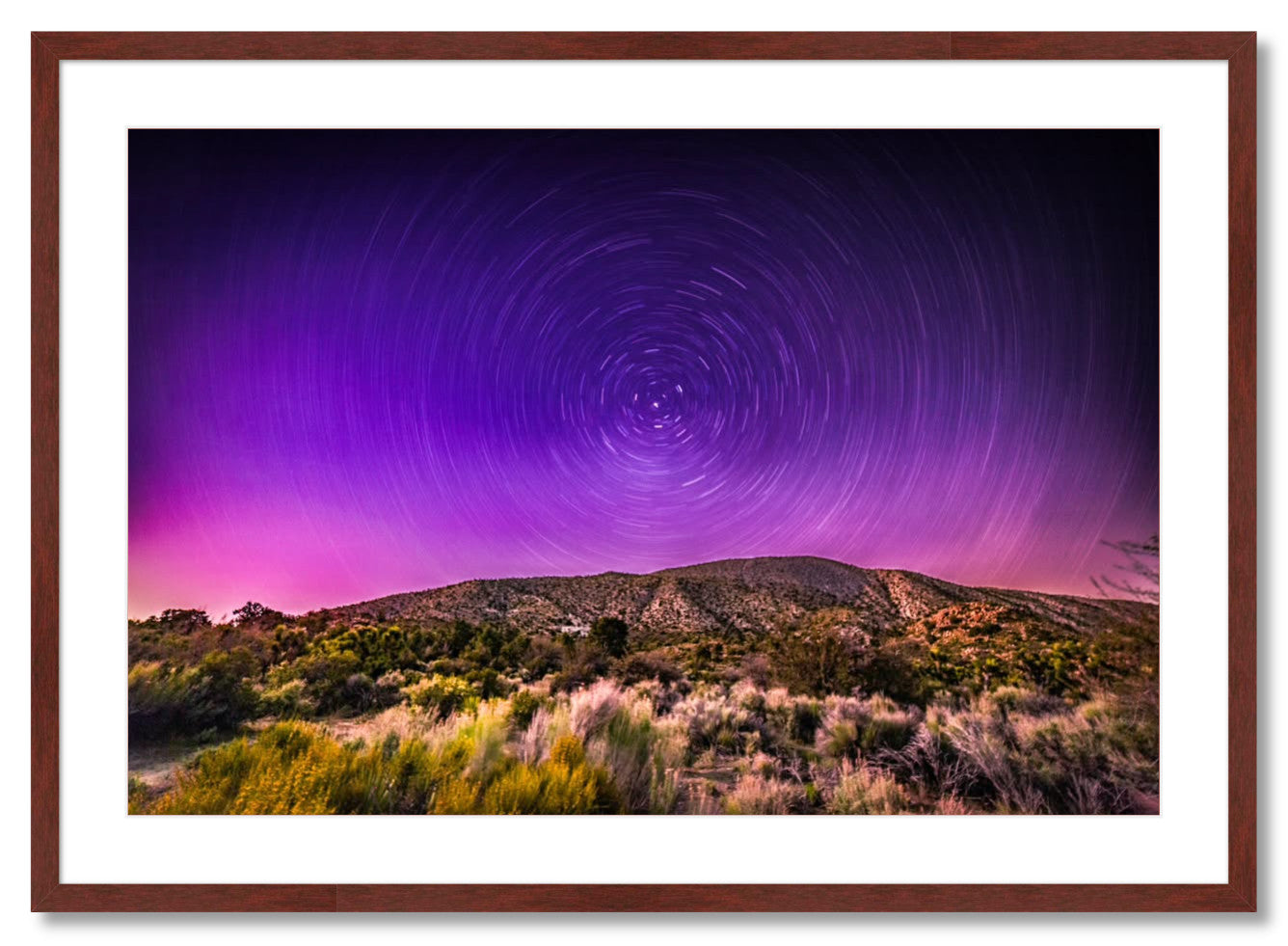 "Northern Lights Star Trails"